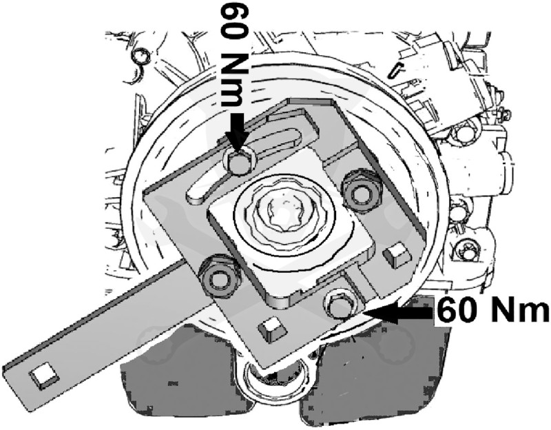Főtengely szíjtárcsa ellentartó-rögzítő célszerszám Opel-Chevrolet