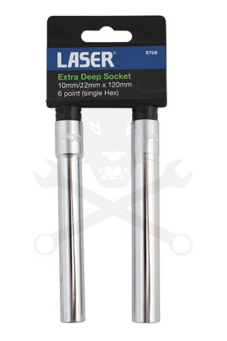 Dugókulcs - crowafej készlet 3/8" extra hosszú 2 db 10-12 mm x 120 mm