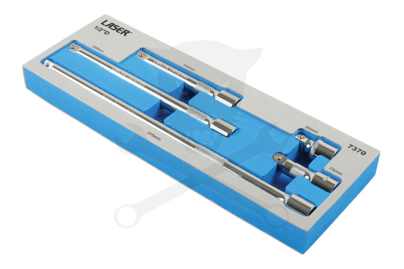 Toldószár készlet 1/2" - 5 db-os 50-75-150-250-375 mm - Tálcás