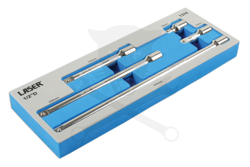 Toldószár készlet 1/2" - 5 db-os 50-75-150-250-375 mm - Tálcás