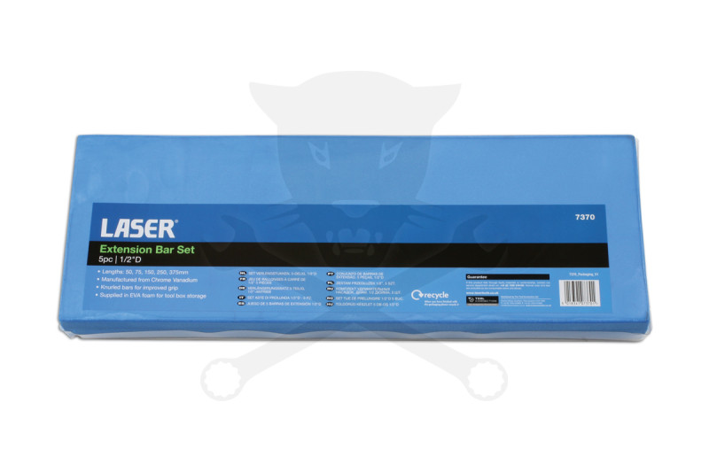 Toldószár készlet 1/2" - 5 db-os 50-75-150-250-375 mm - Tálcás