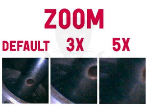 Videoszkóp - inspekciós kamera  4.5 mm-es flexibilis kamerafej - Hubi