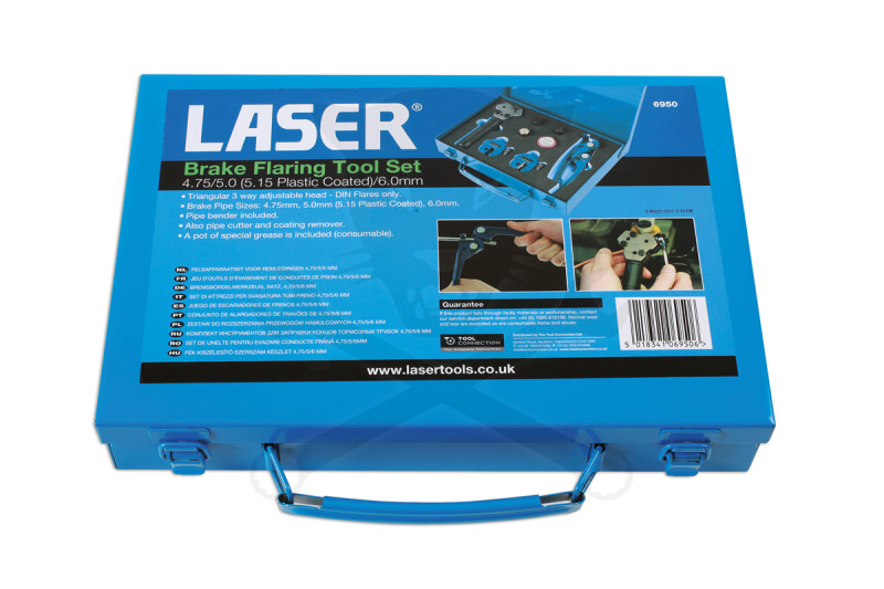 Fékcsőperemező készlet járművön is használható 4.75+5 bevonatos +6 mm