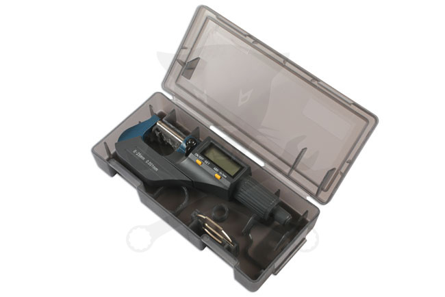 Mikrométer  0-25 mm DIGITÁLIS - 0.001 - Laser Tools