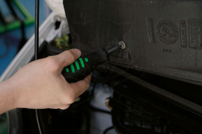 Bit behajtó 45°-os készlet 3 funkiós 3:1-ben + 10 db 1/4" Bit + adapter