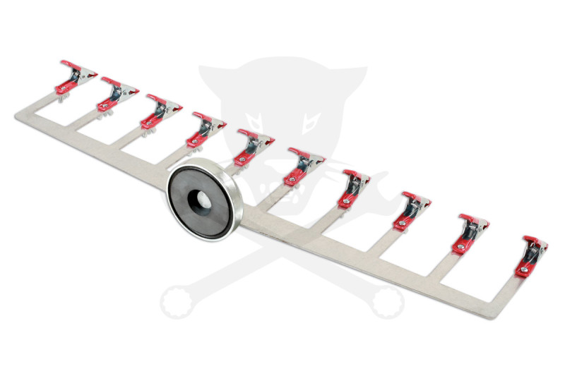 Mágneses 10 db-os csipeszes parkolószenzor fényező tartókonzol