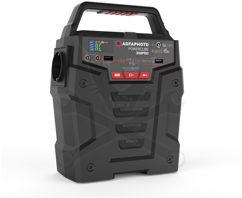 Hordozható töltőállomás PowerCube 300 Pro 3 USB + 220V