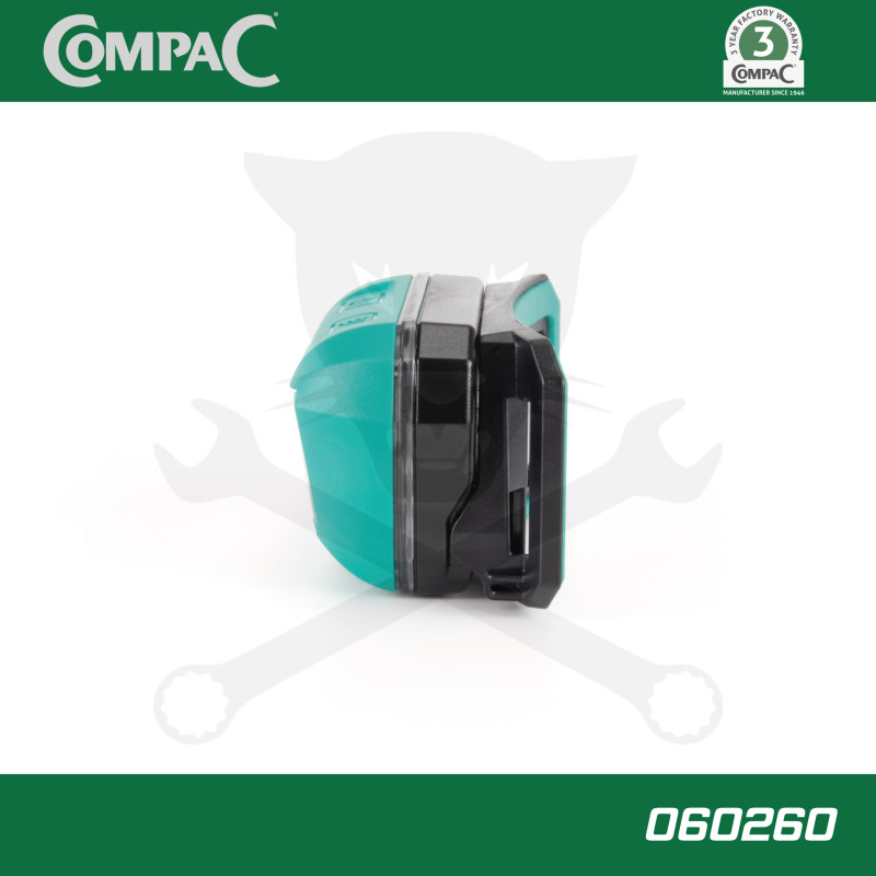 Szerelőlámpa - Krokodilhoz akkus USB okos LED lámpa+szenzor COMPAC CSL