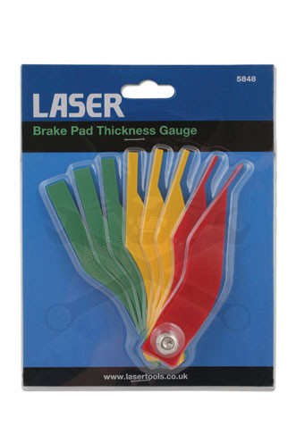 Fékbetét vastagságmérő szett - színjelőlt kivitel - Laser