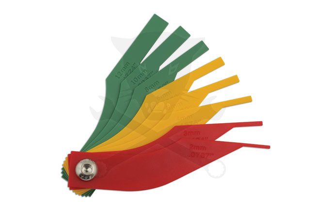 Fékbetét vastagságmérő szett - színjelőlt kivitel - Laser