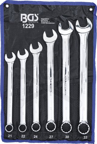 Csillag-villáskulcs készlet Extra Hosszú kivitel  6 db-os 21-32 mm - BGS