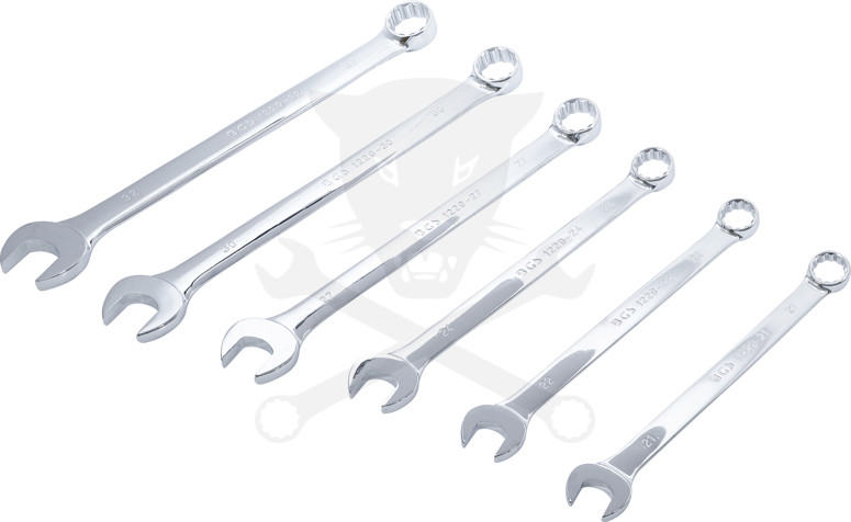 Csillag-villáskulcs készlet Extra Hosszú kivitel  6 db-os 21-32 mm - BGS