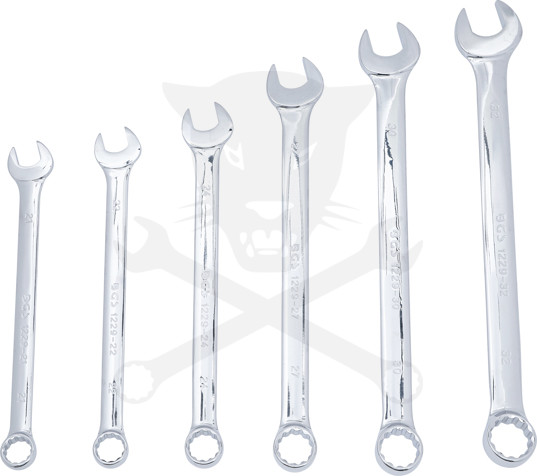 Csillag-villáskulcs készlet Extra Hosszú kivitel  6 db-os 21-32 mm - BGS