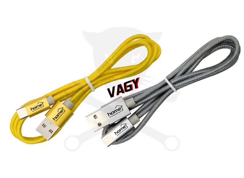 USB töltőkábel C arany vagy ezüst 1m - Home