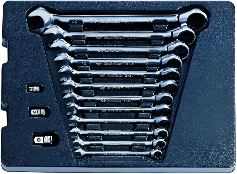 Csillag-villás racsnis készlet 15 db-os  8-22 mm-ig - King Tony