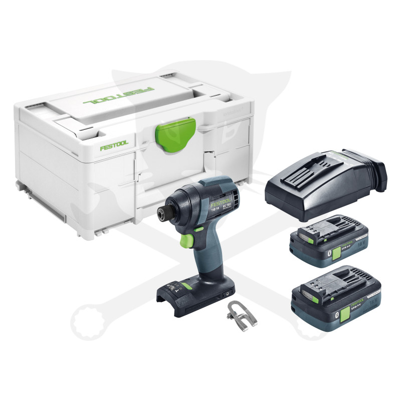 Ütvefúró-csavarbehajtó, akkus 18V 2db 4Ah TID 18 HPC 4,0 I-Plus -Festool