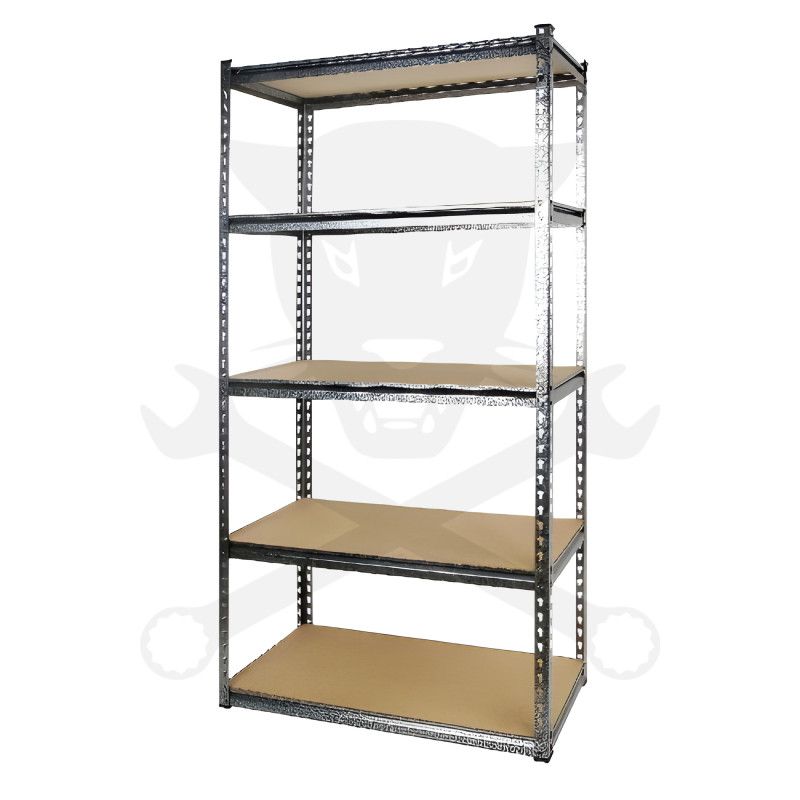 Csavarmentes polcállvány 5 szintes 320kg/polc - Tactix