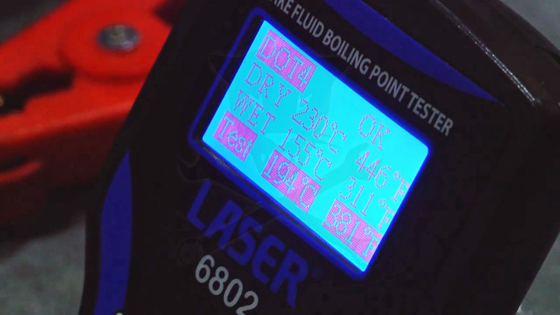 Fékolaj - fékfolyadék forráspont mérő műszer DOT3-4-Super4-5-5.1  MV23