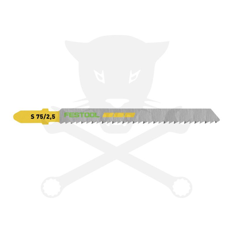 Fűrészlap dekopírfűrészhez, fára  75 mm S 75/2,5/5 - 5db - Festool