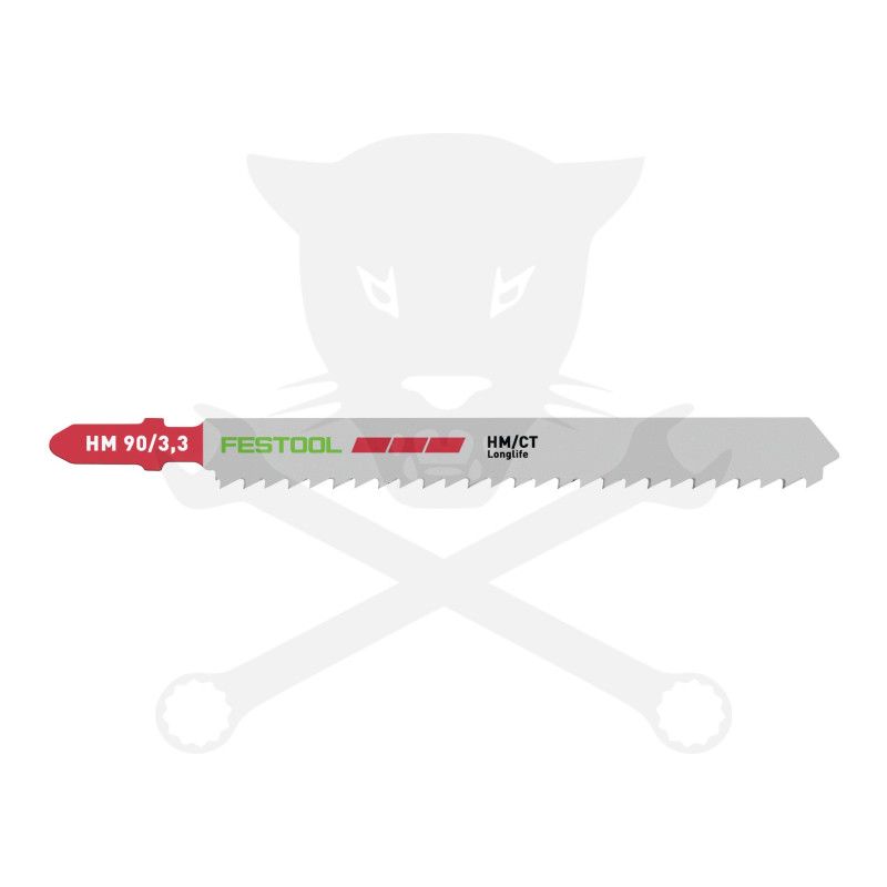 Fűrészlap dekopírfűrészhez, műanyaghoz  90 mm HM 90/3,3 - 1db - Festool