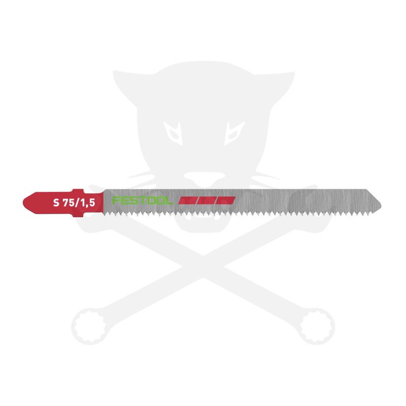 Fűrészlap dekopírfűrészhez, műanyaghoz  75 mm S 75/1,5/5 - 5db - Festool