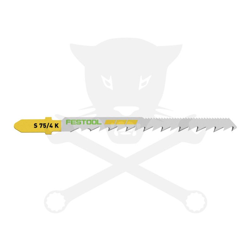 Fűrészlap dekopírfűrészhez, fára  75 mm S 75/4 K/5 - 5db - Festool