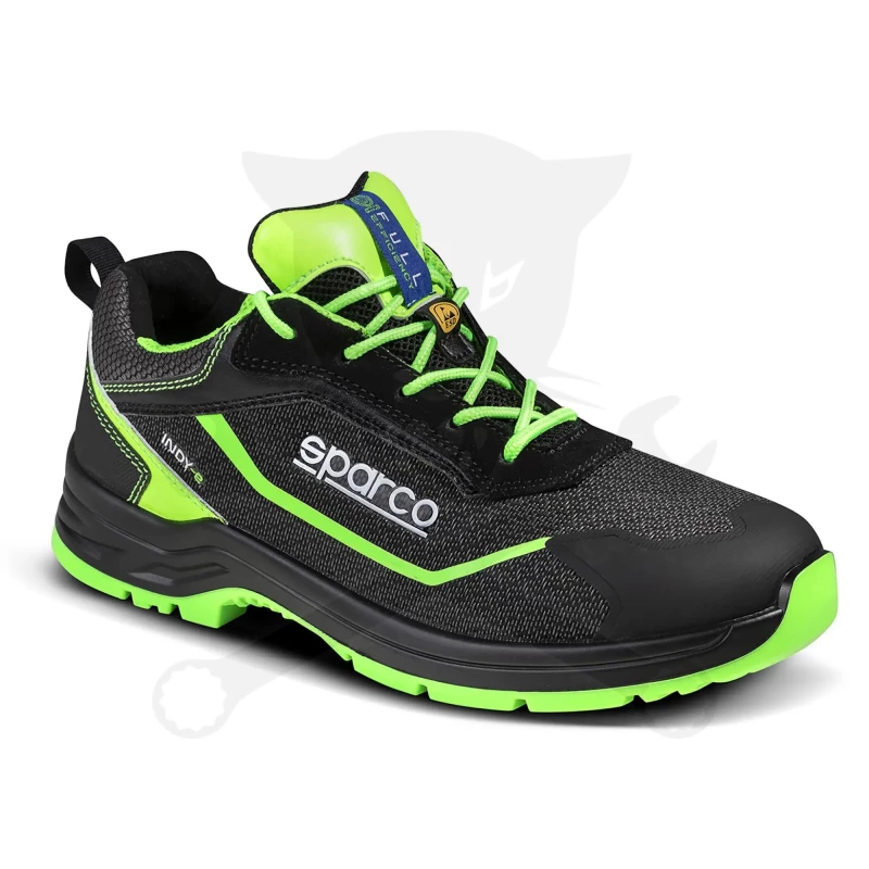 Munkavédelmi cipő SPARCO - Indy-E Forester S3S ESD fekete-fluo 41-es