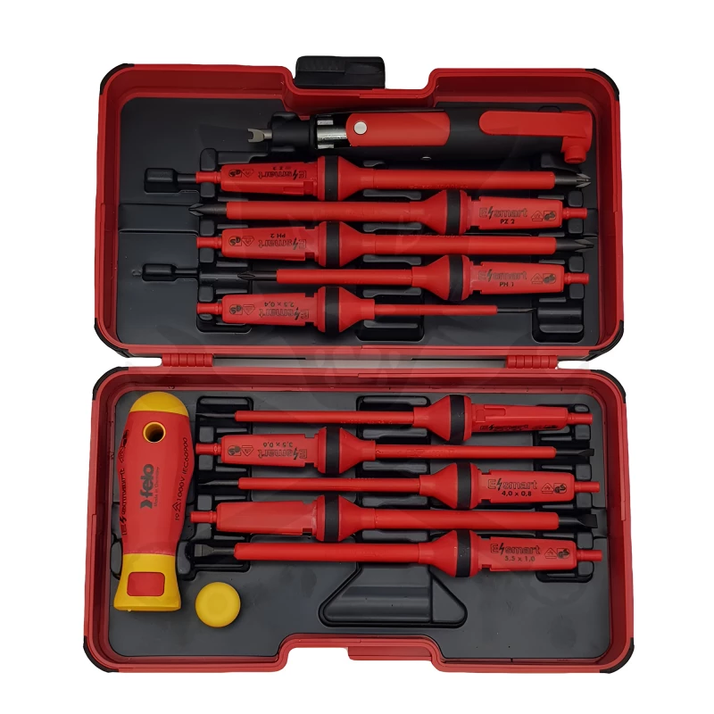 Csavarhúzó készlet szigetelt VDE 1000V 12 db-os készlet - E-Smart - Felo