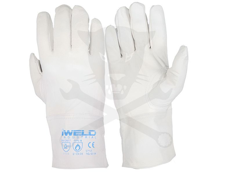 Kesztyű hegesztő, hő-lángálló- Fehér, AWI/TIG 11" - IWELD