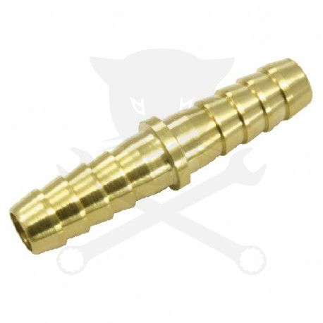 Levegős csatlakozó - tömlőtoldó  6 mm - 6 mm /1/4"/ - RÉZ