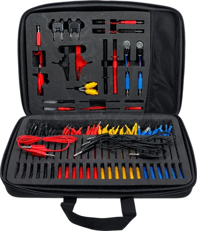 Mérőkábel és mérőtű készlet 92 darabos - BGS