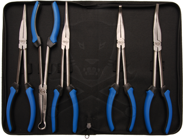 Fogó hosszúcsőrű - XXL hosszú 290 mm 5 db-os készlet 0-20-45-90°-os+gyertya