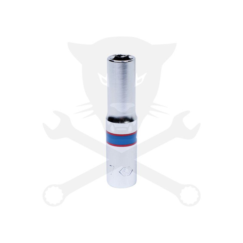 Dugókulcs - crowafej 1/4" 6 lap hosszú  7 mm KingTony