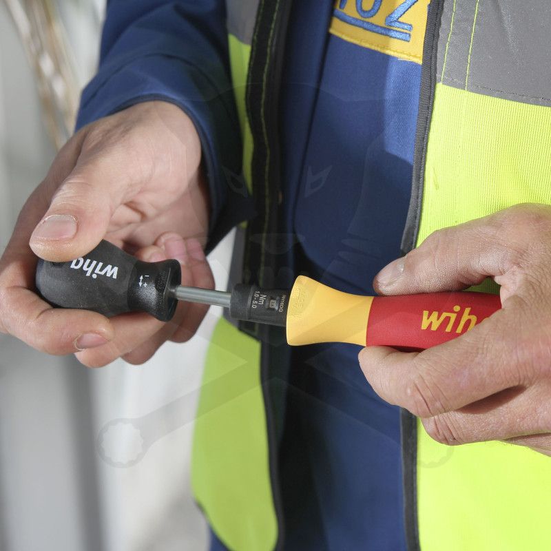 Szigetelt VDE 1000 V-os nyomaték csavarhúzó készlet 13r. 0,8-5 Nm 40674(2872T13)