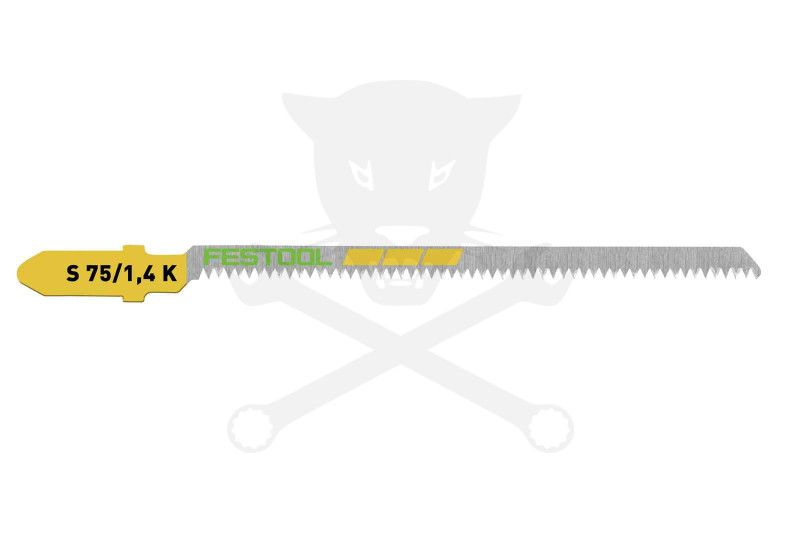 Fűrészlap dekopírfűrészhez, fára  75 mm S 75/1,4 K/5 - 5db - Festool
