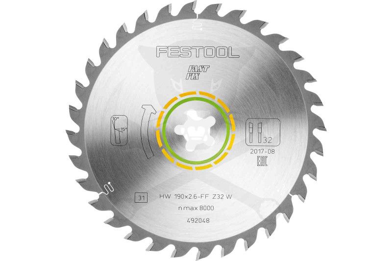 Körfűrészlap, keményfémlapkás fához 190x2.6 mm FF W32 - Festool