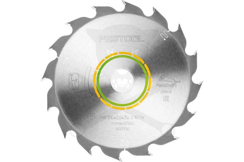 Körfűrészlap, keményfémlapkás fához 210x2.6x30 mm PW16 - Festool