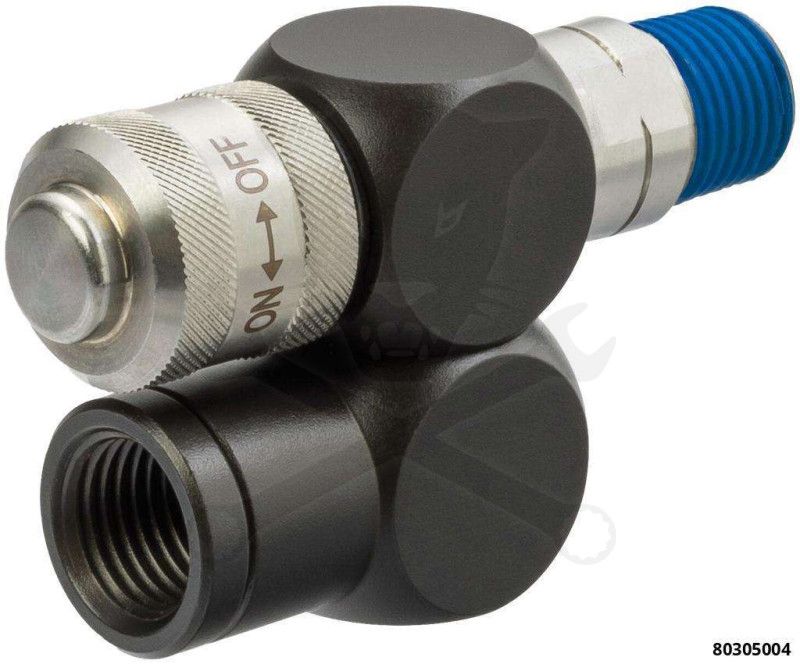 Levegő csatlakozó adapter-forgós, szabályzós 2x360-fok 1/4"KM Pichler