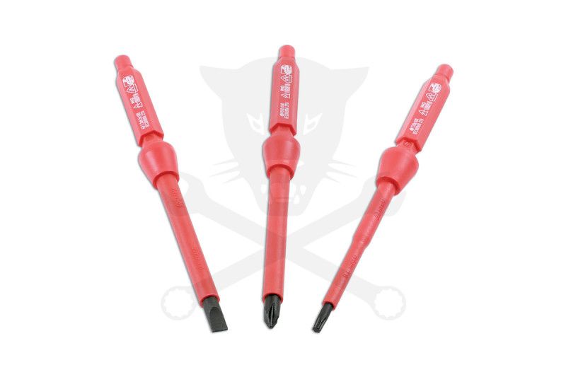 Szigetelt VDE 1000 V-os cserélhető pengéjű 11:1-ben csavarhúzó készlet