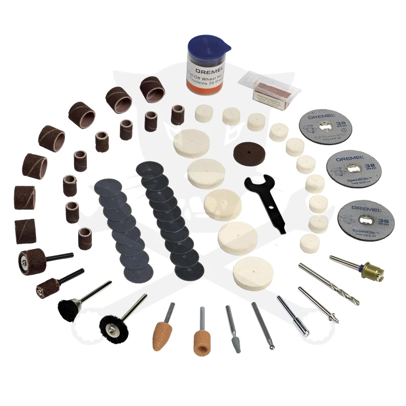 Multifunkciós fúró-csiszoló géphez 100 db-os tartozék készlet DREMEL
