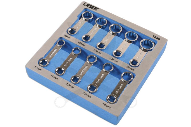 Adapter kulcs-készlet nyomatékkulcshoz 3/8" 10 db-os 10-19 mm