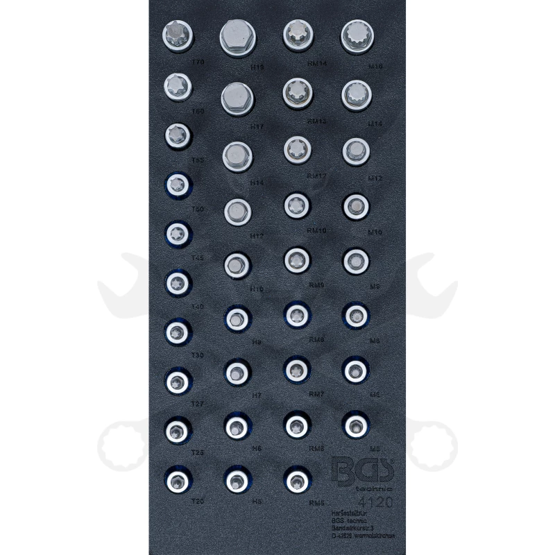 Tálcás BGS Bit torx készlet  36 db-os 1/3 - EVA tálcás