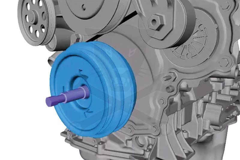 Szíjtárcsa rezgéscsillapító lehúzó - Ford 2.0 Liter EcoBlue - Laser