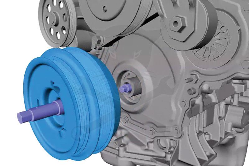 Szíjtárcsa rezgéscsillapító lehúzó - Ford 2.0 Liter EcoBlue - Laser