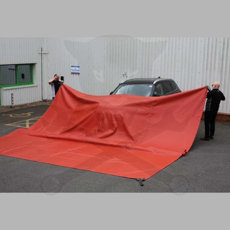 Tűztakaró járművekre 6x8 méter - Laser