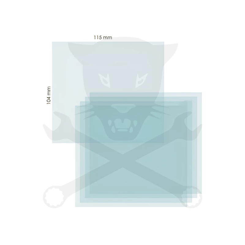 Hegesztő Plexi  külső áttetsző 115x104 mm - IWELD