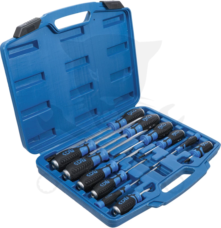 Csavarhúzó készlet 12 db-os lapos+kereszt 1/4" - BGS