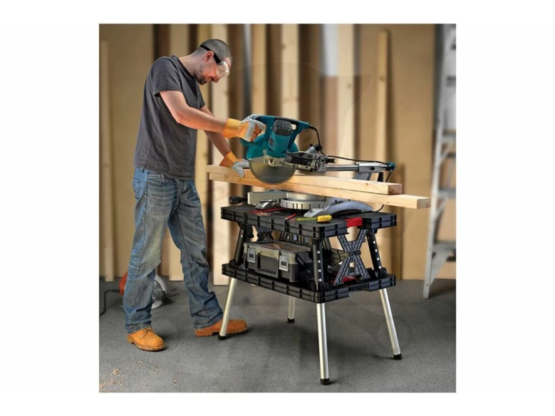 Munkaasztal müanyag-fém összecsukható - Keter