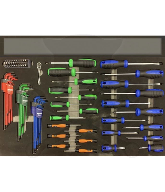 Csavarhúzó készlet  83 db-os szerszámos kocsiba - USA SERIES - SP Tools