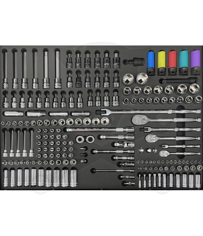 Szerszámkészlet, tálcás 180 db-os - USA SERIES - SP Tools